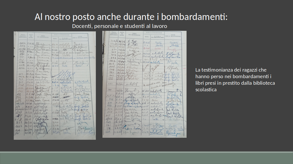 Testimonianze di Studenti e docenti
